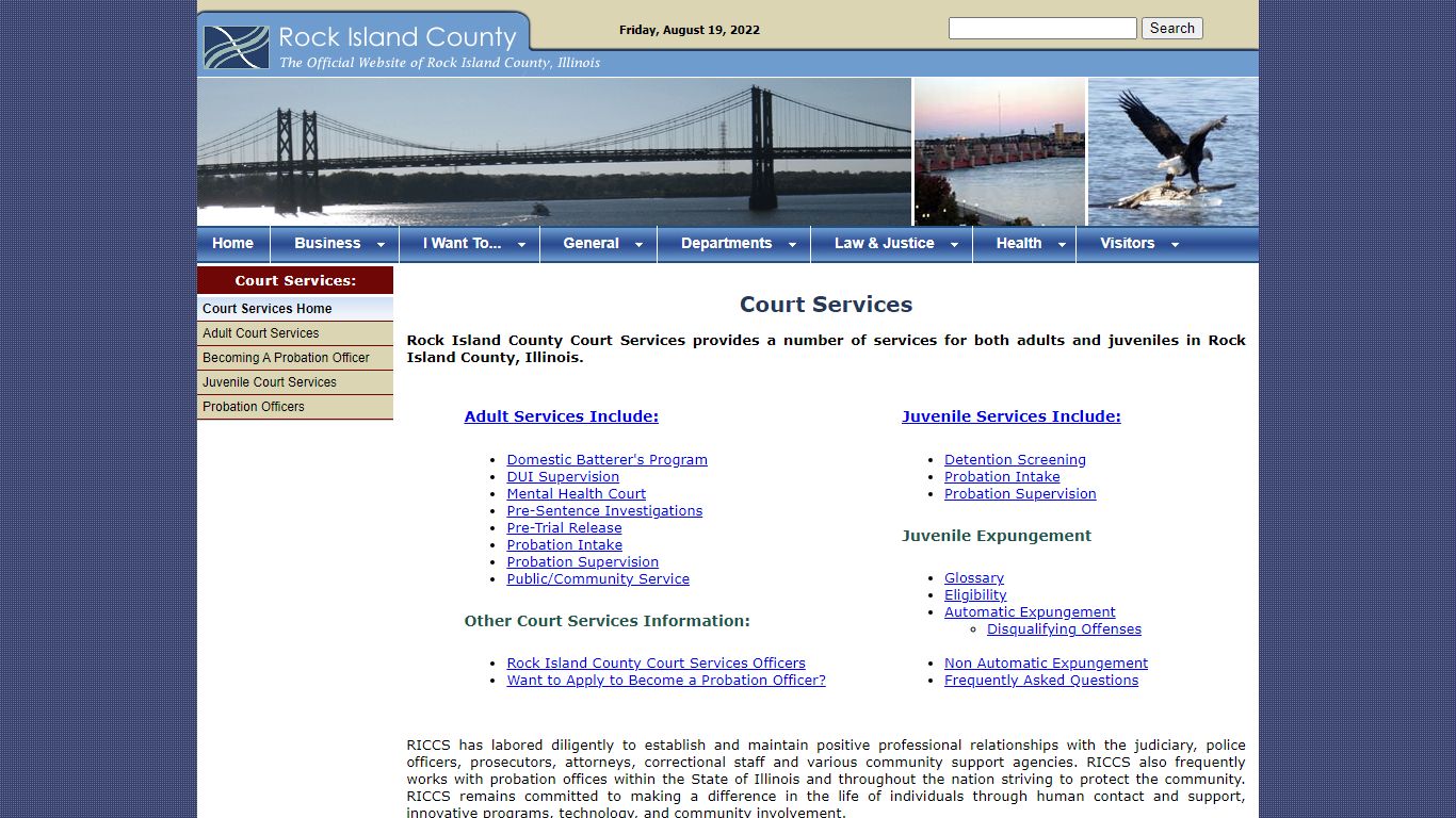 Rock Island County Court Services - Home Page