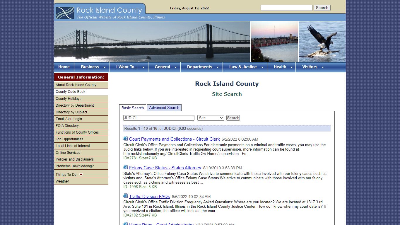 Rock Island County Site Search